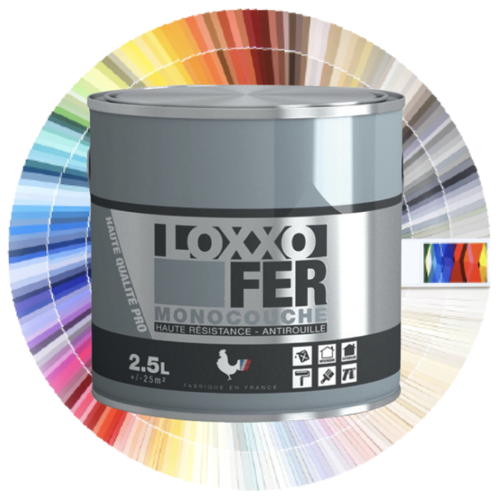 LOXXO Peinture Fer Antirouille Noir mat de la marque Loxxo