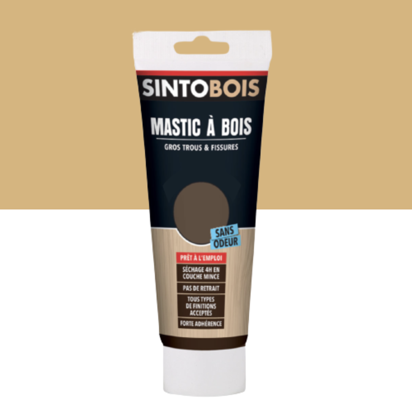 SINTO - Pâte à bois à l'eau Sintobois chêne clair tube de 250g