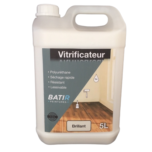 Vitrificateur polyuréthane incolore Brillant 5 L Batir Reca