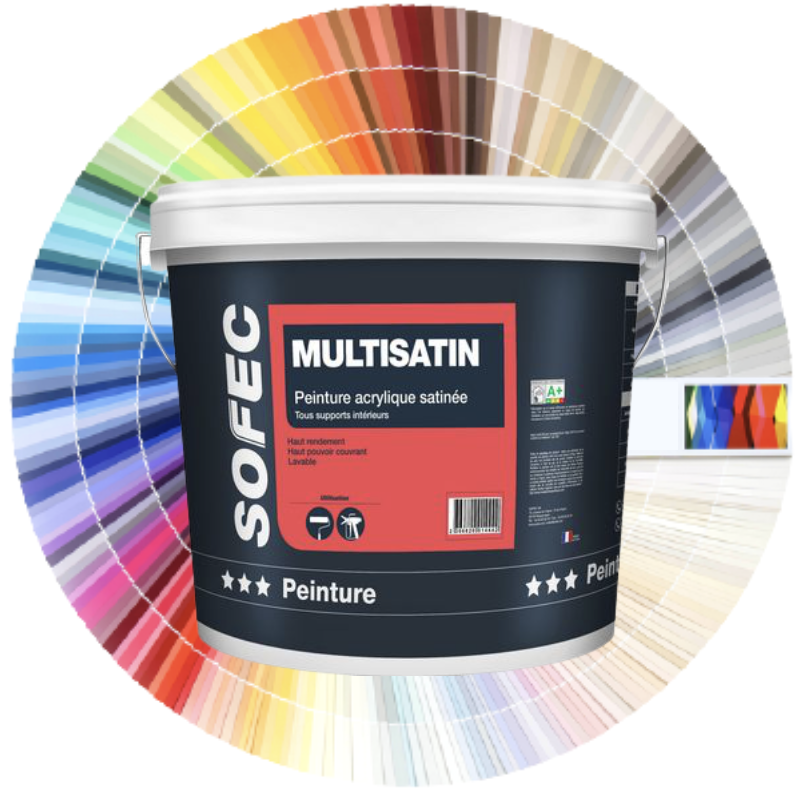 Peinture acrylique Multisatin Sofec 4L