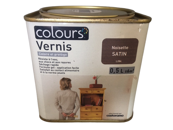 Vernis Bois interieur 0,5L Colours Noisette Colours castorama