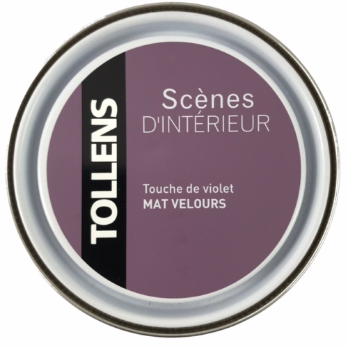 Peinture Murs et Boiseries Scènes d'Intérieur Tollens Mat Velours Touche de Violet 0.5L