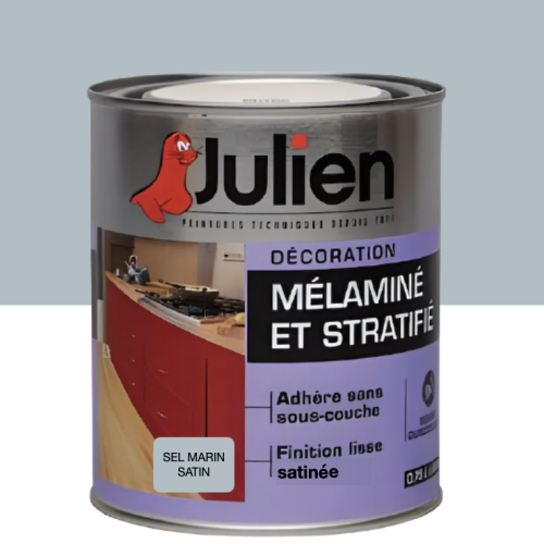 Julien Peinture Mélaminé et Stratifié Sel marin SATIN 750ml