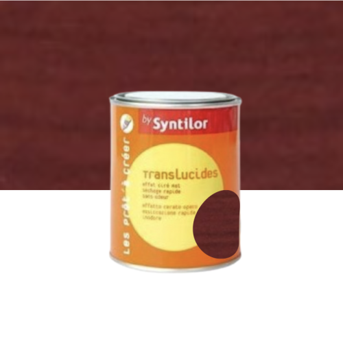 Peinture les Prêt à créer  Translucides  Syntilor Ciré Mat Confiture de prune 0,5L
