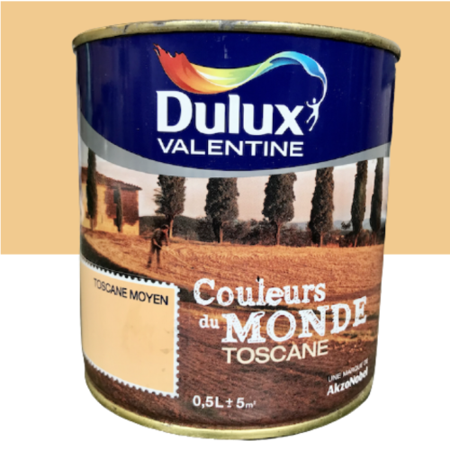 Dulux Valentine Couleurs du Monde Toscane Peinture Satinée 0.5L