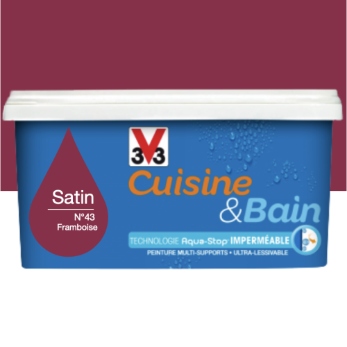 Peinture Multi-supports Monocouche Cuisine & Bain V33 Satin 2L
