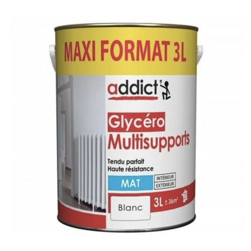 Reca Addict peinture glycéro multisupports 3L mat,gpeint
