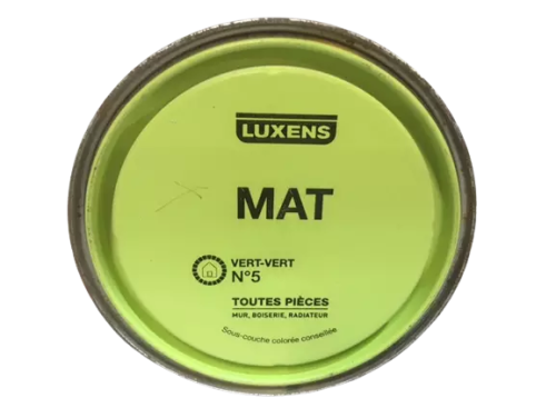 Luxens Mat peinture intérieures toutes pièces Vert Vert N°5 0.5L