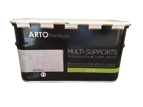 ARTO Premium Peinture multi-supports Gris pervenche satin 2.5L