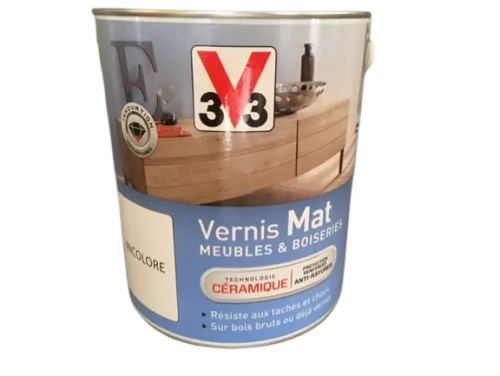 Vernis Meubles et boiseries incolore Mat V33 2.5L