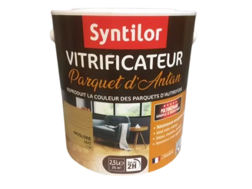 Vitrificateur Syntilor Parquet d'Antan incolore mat 2,5L
