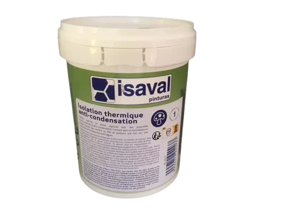 isaval peinture thermo-isolantes et anti-condensation 1L Blanc Mat isaval  8435210940037-491 : Large sélection de peinture & accessoire au meilleur  prix.